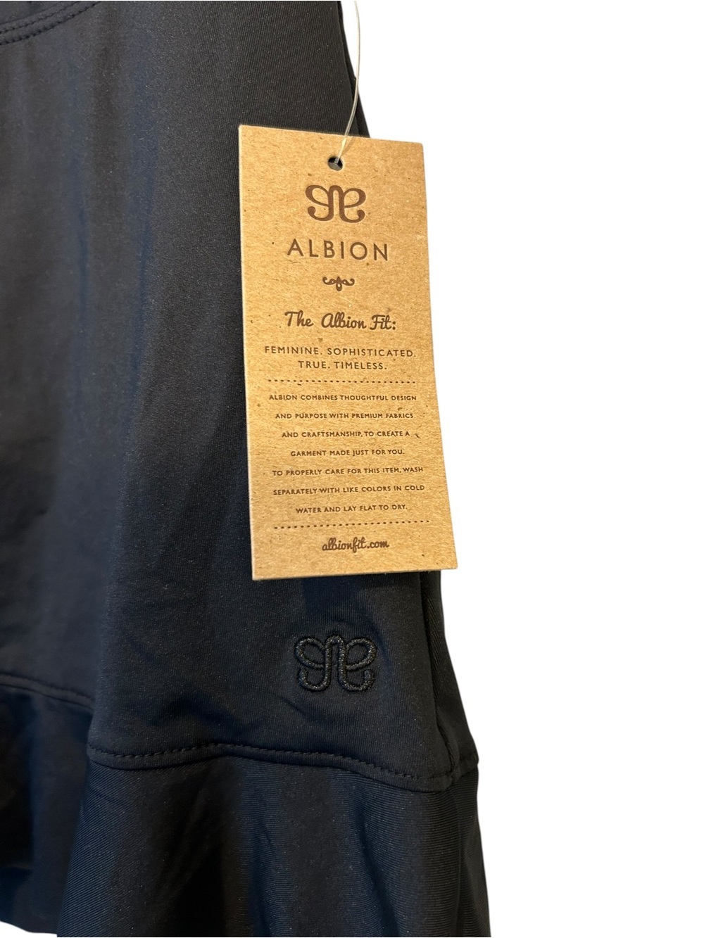 NWT Albion BLACK HIGH-WAISTED SWIM SKIRT - Picture 6 of 8